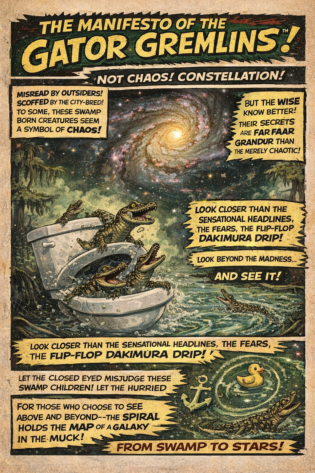 Gator Gremlins Manifesto campaign art