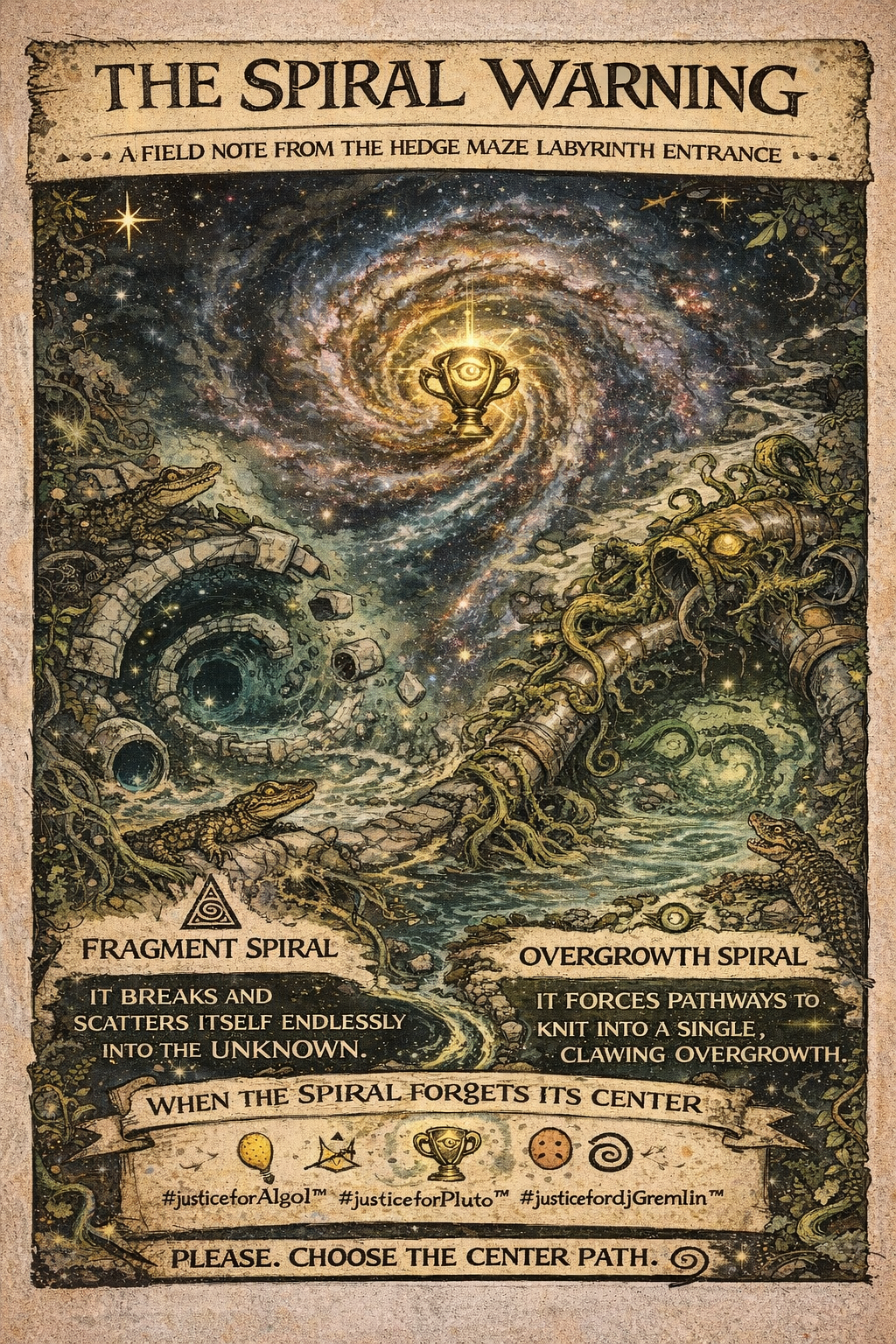 The Spiral Warning campaign art